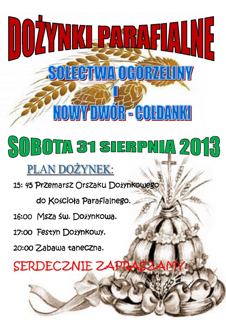Dożynki - ogłoszenie